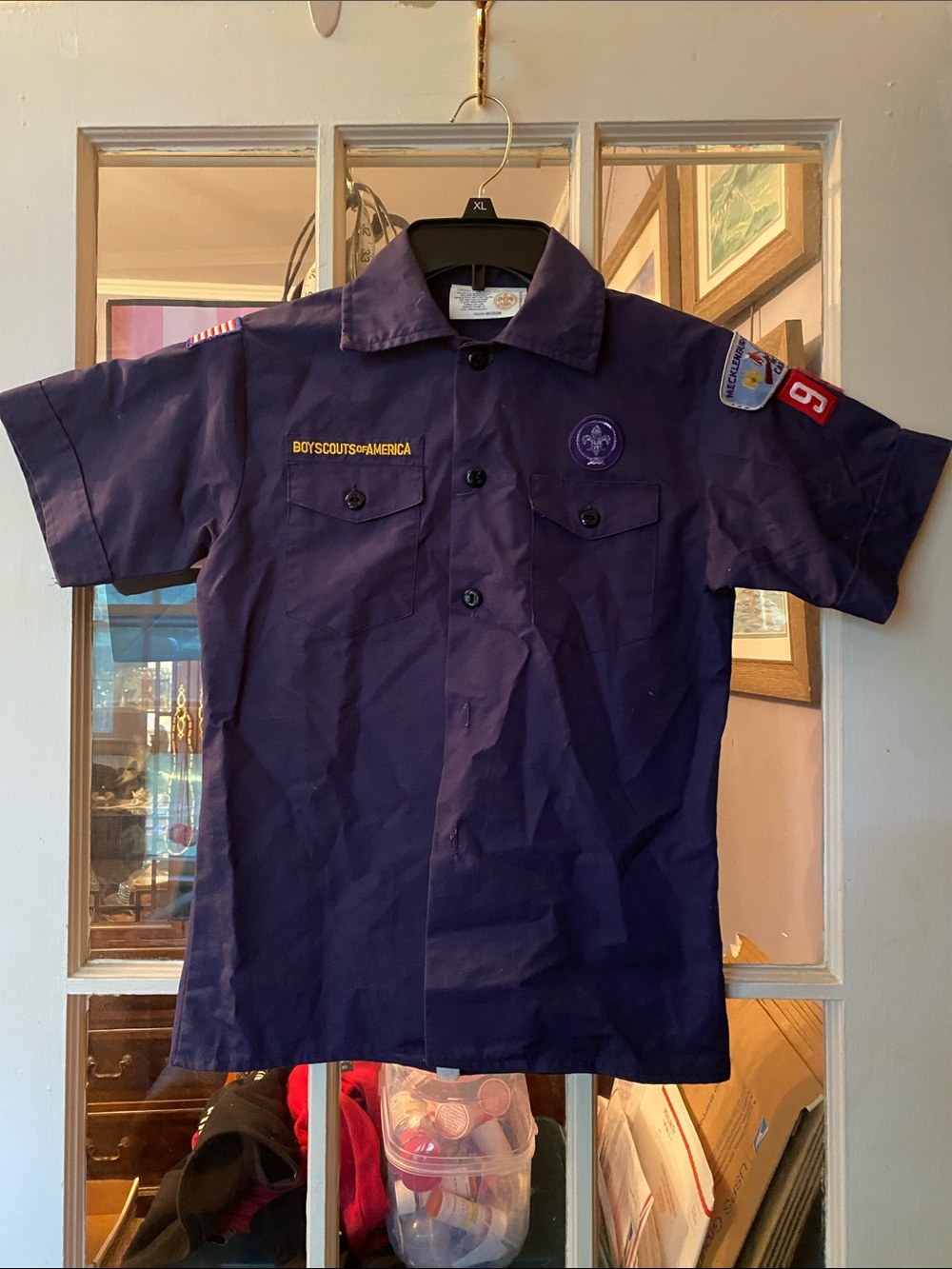 BSA Boy Scouts of America Official Uniform Youth Patches Sz M
